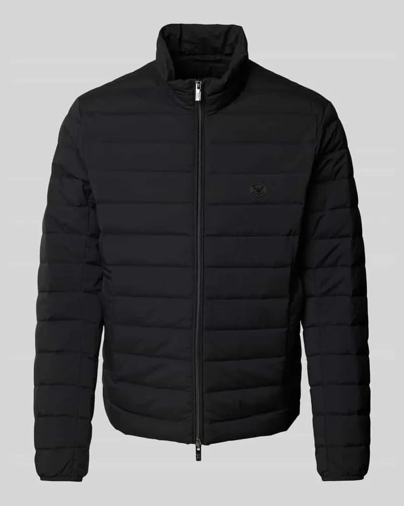 Emporio Armani Steppjacke mit Stehkragen Black