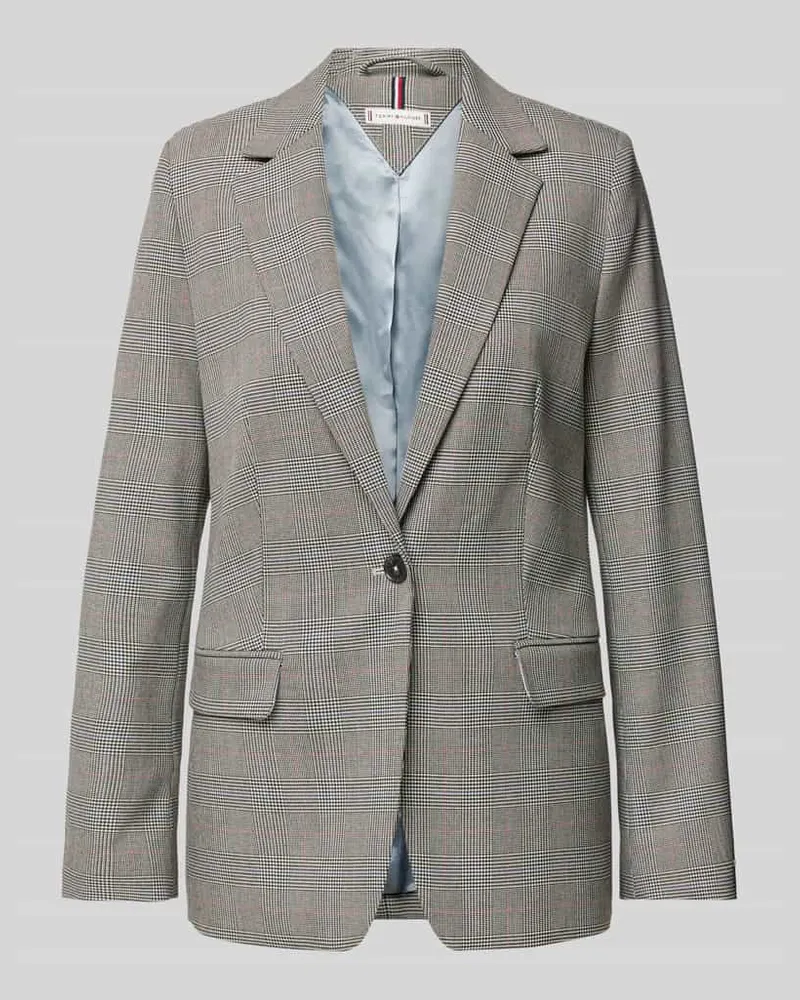 Tommy Hilfiger Blazer mit Pattentaschen Hellgrau