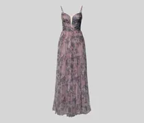 Abendkleid mit floralem Allover-Print