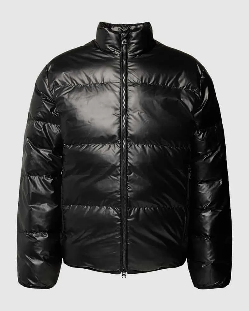 EA7 Steppjacke mit Stehkragen Black