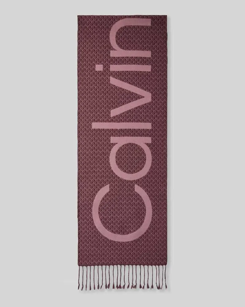 Calvin Klein Schal aus Woll-Mix Bordeaux