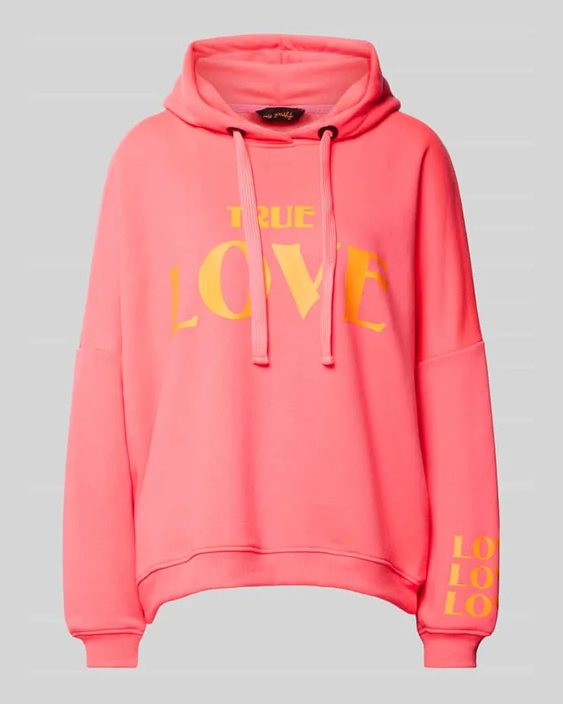 Miss Goodlife Hoodie mit Statement-Print Modell 'True Love Pink
