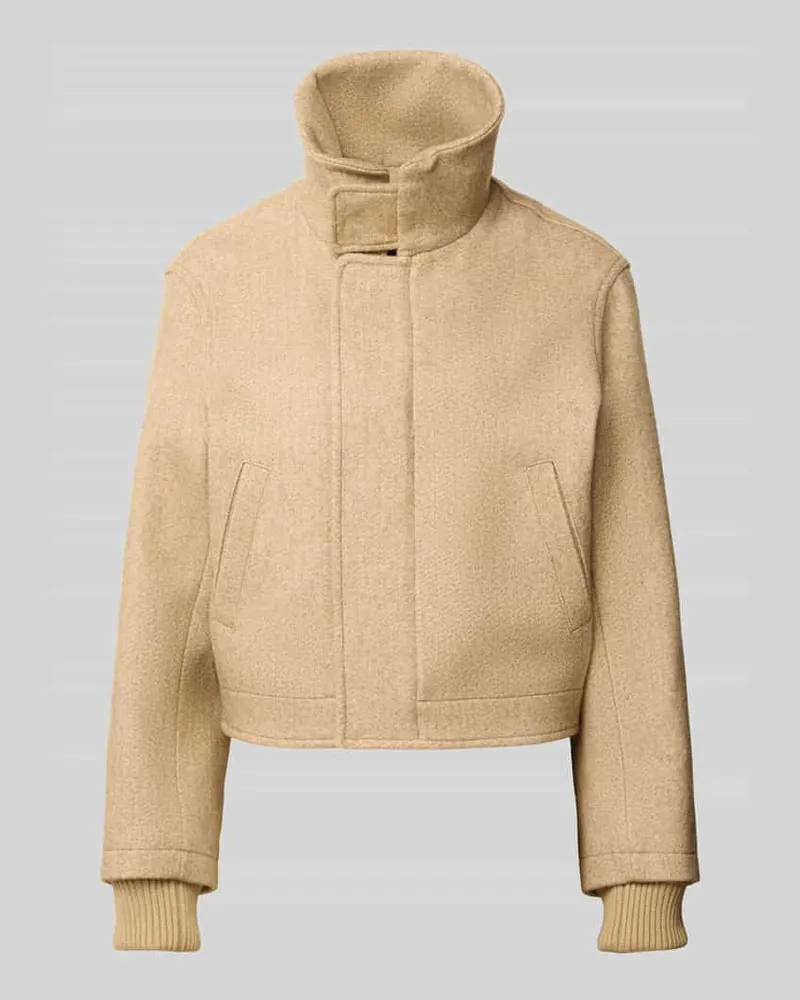 Victoria Beckham Bomberjacke aus Woll-Mix Beige