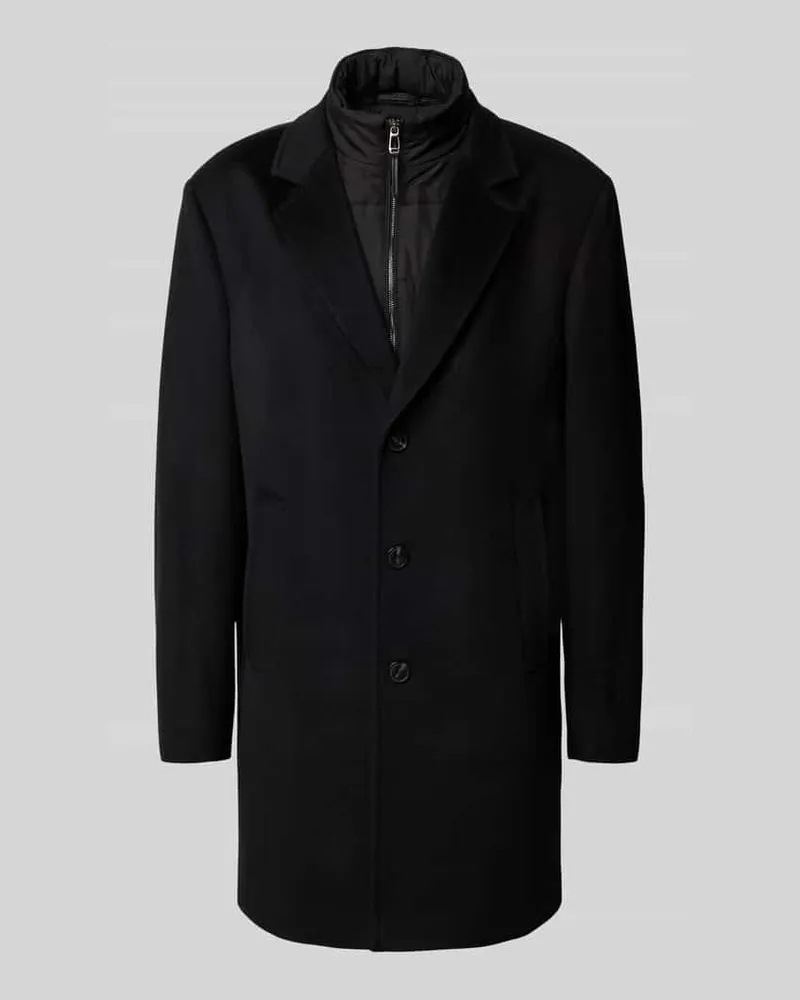 JOOP! Wollmantel im Double-Layer-Look Modell 'Morris Black