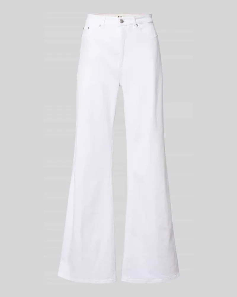 MAC Jeans Flared Fit Jeans im 5-Pocket-Design Weiss