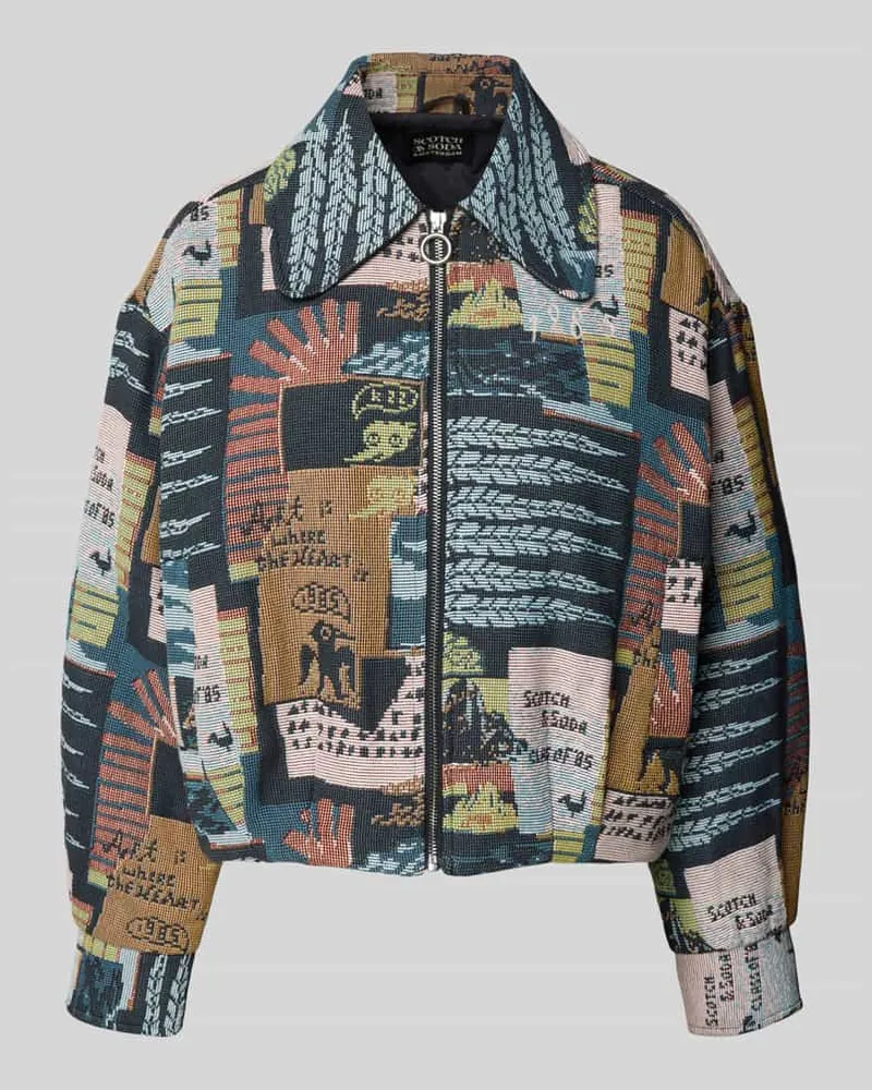 Scotch&Soda Jacke mit Reißverschluss Blau