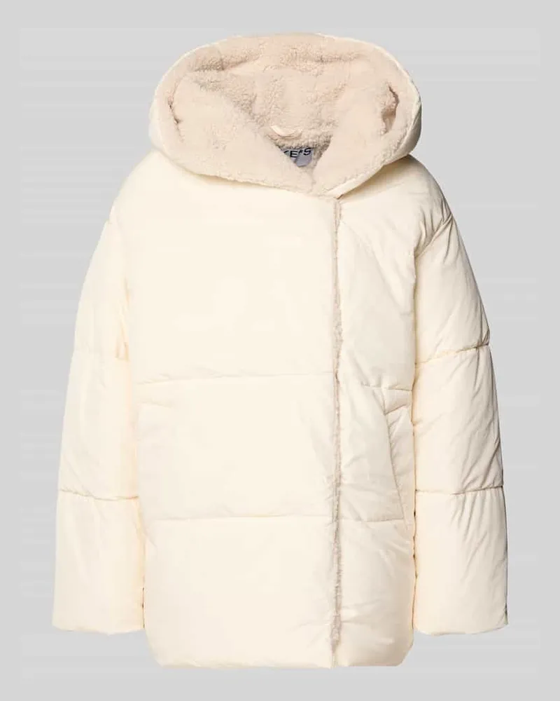JAKE*S Steppjacke mit Futter aus Teddyfell Ecru
