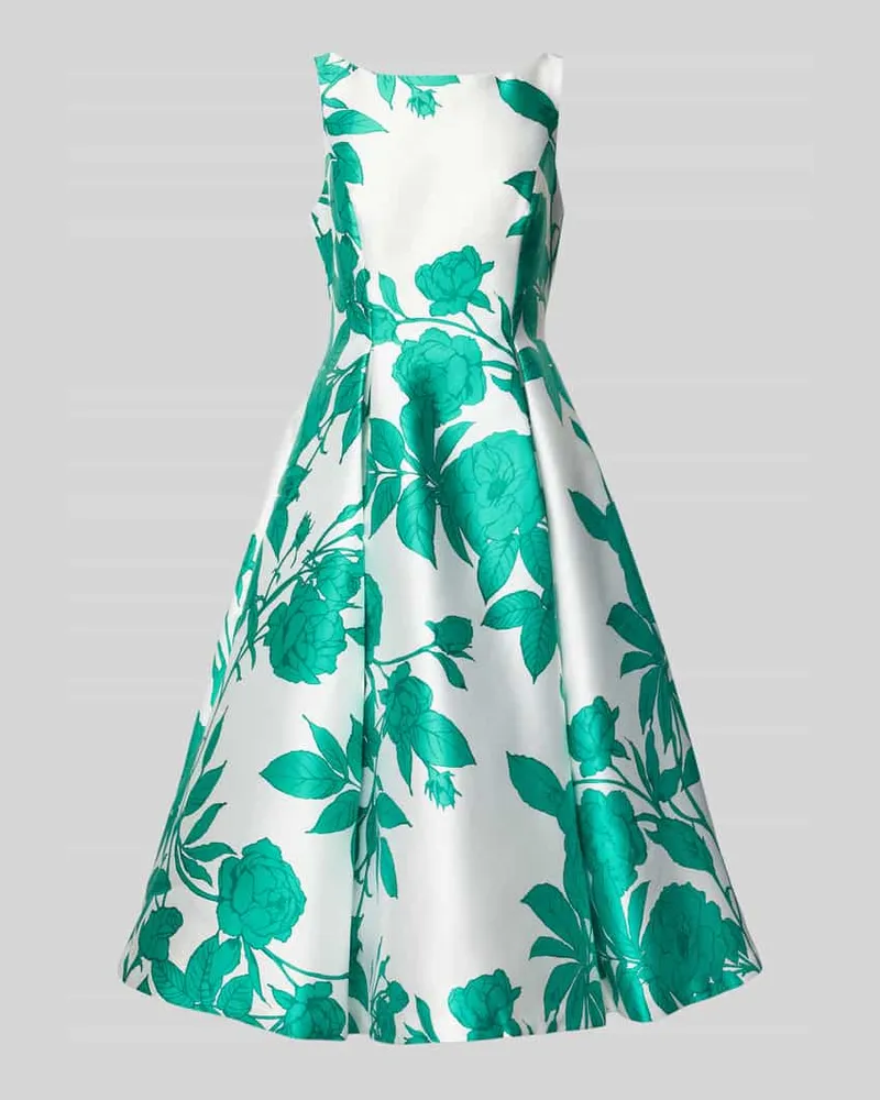 Adrianna Papell Cocktailkleid im Allover-Look Gruen