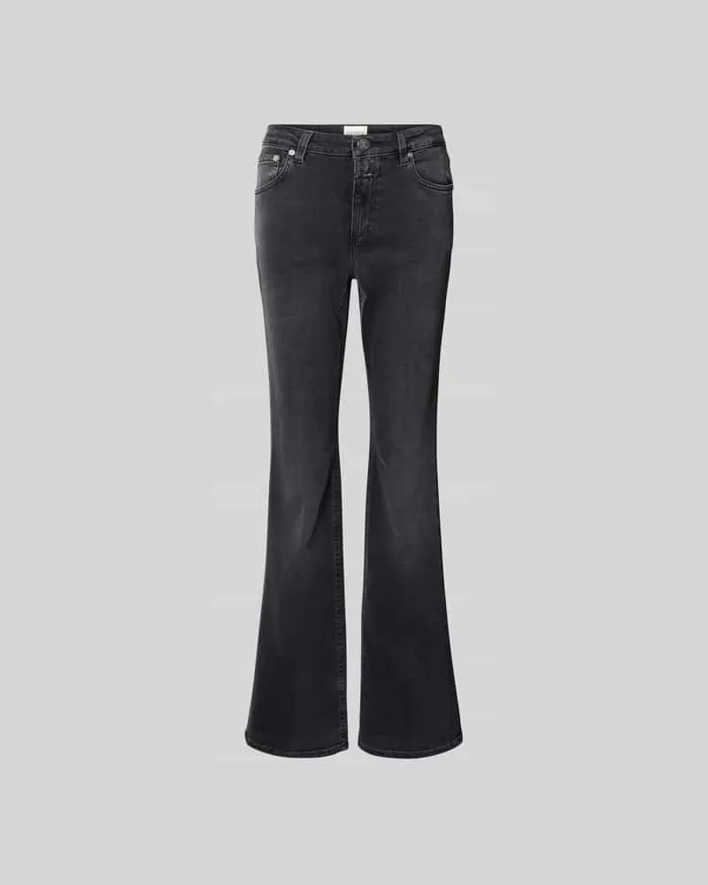 Closed Flared Fit Jeans im 5-Pocket-Design Dunkelgrau