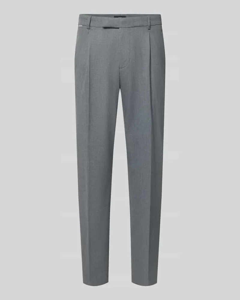 cinque Low Waist Business-Hose mit Bundfalten Silber