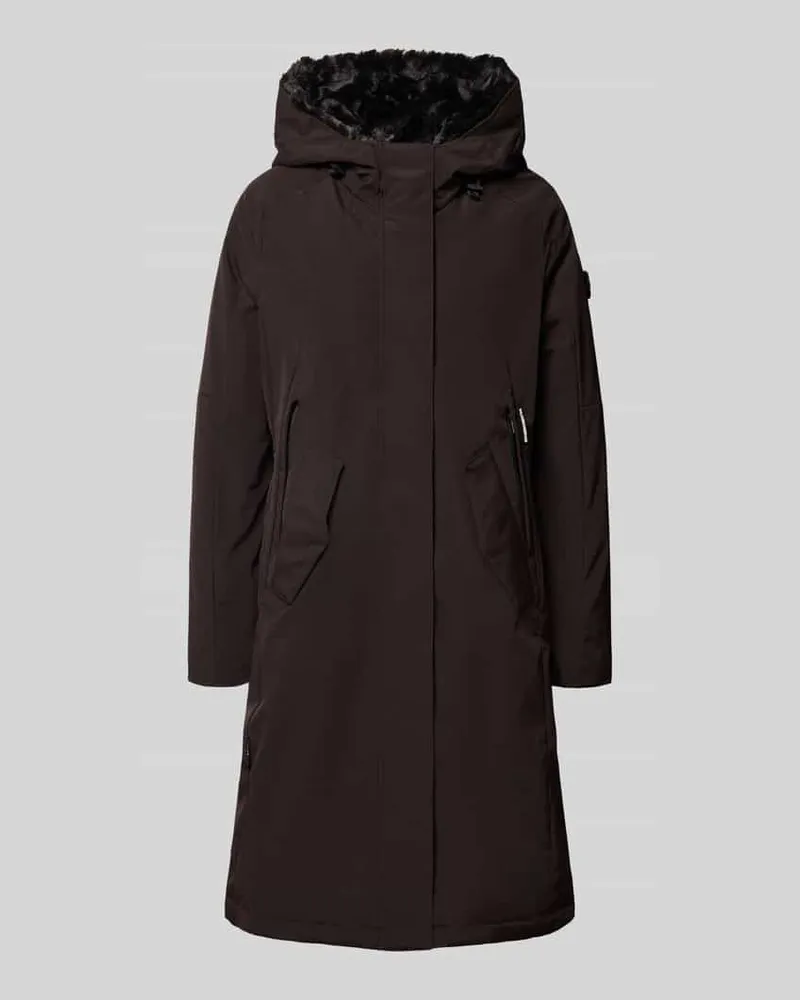 khujo Parka mit gefütterter Kapuze Modell 'CIELA Dunkelbraun