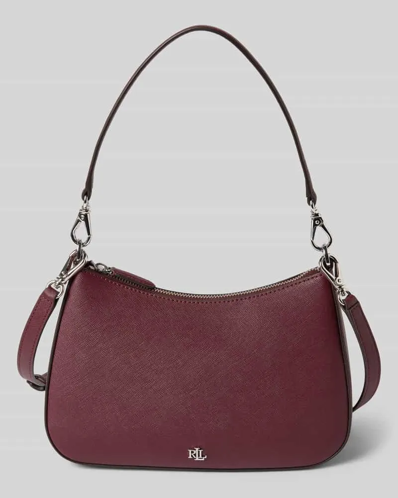 Ralph Lauren Handtasche mit Label-Applikation Bordeaux