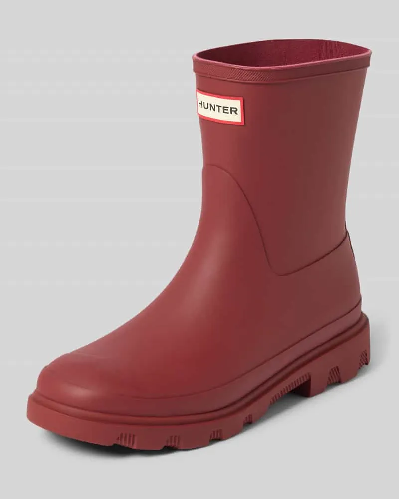 Hunter Gummistiefel mit profilierter Sohle Bordeaux
