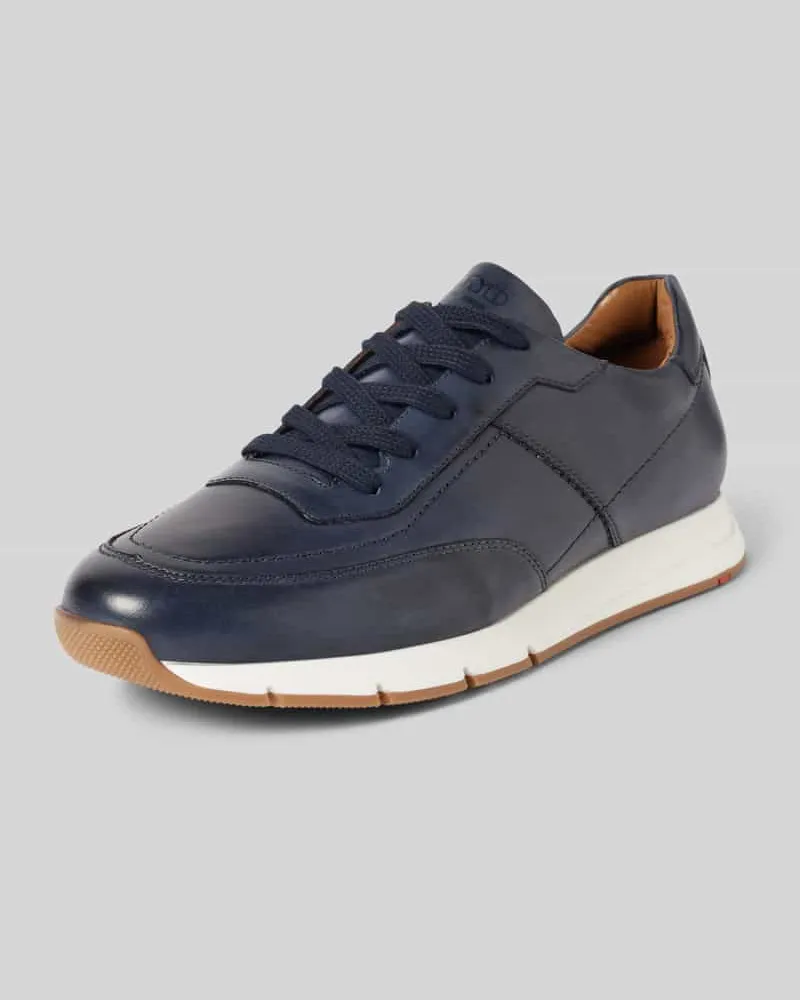 Lloyd Ledersneaker mit Ziernähten Modell 'AMSTERDAM Marine