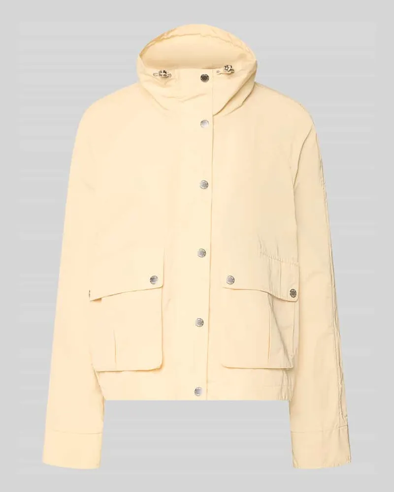 Fuchs Schmitt Jacke mit Stehkragen und Pattentaschen Hellgelb
