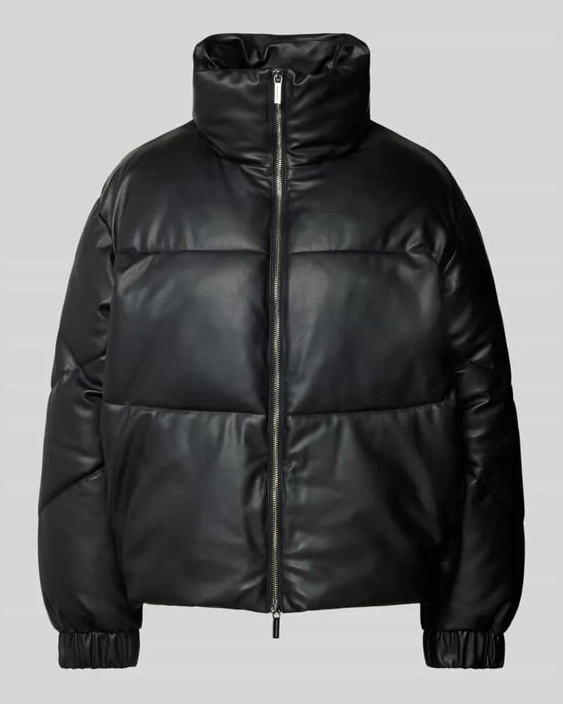 Armani Exchange Steppjacke mit Stehkragen Black