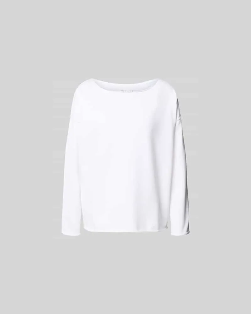Juvia Oversized Sweatshirt aus Baumwoll-Mix Weiss