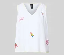Blusentop mit Stitchings