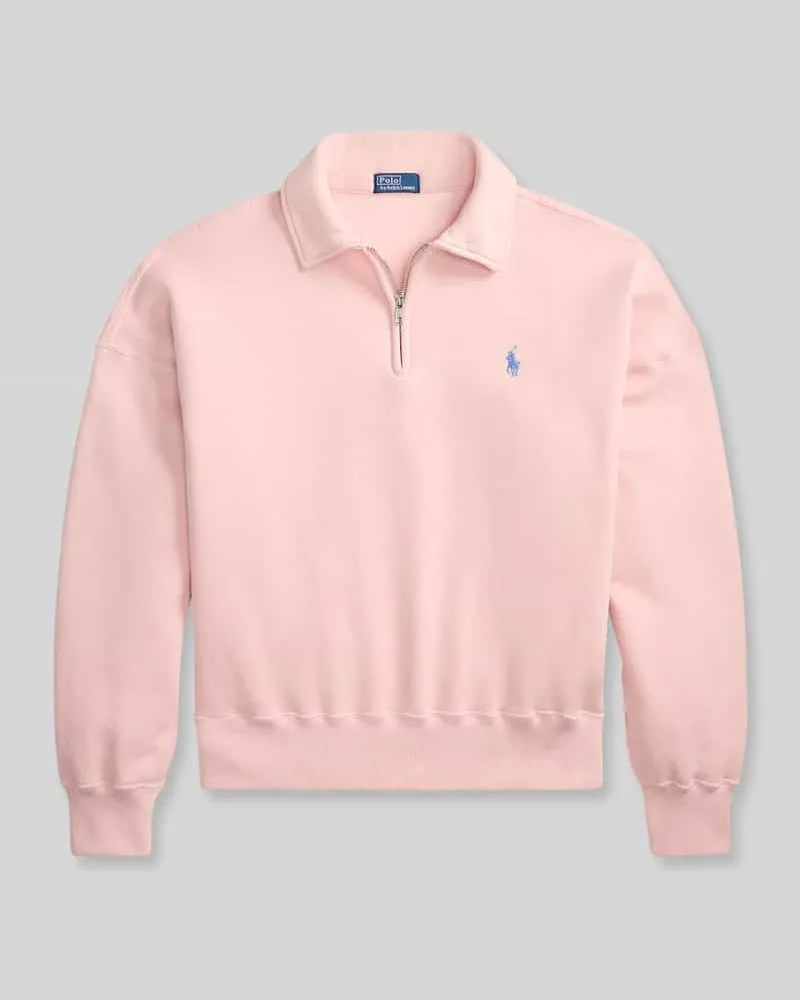 Ralph Lauren Sweatshirt mit Label-Stitching Rosa
