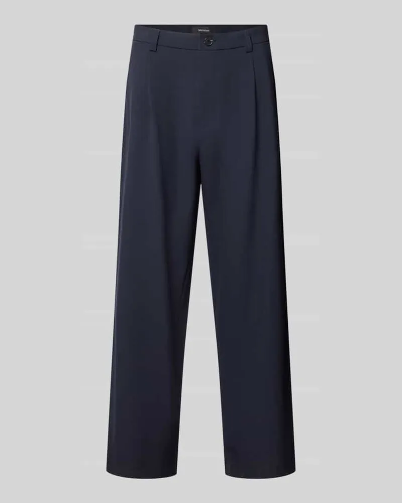 Matinique High Waist Chino mit Bundfalte Marine
