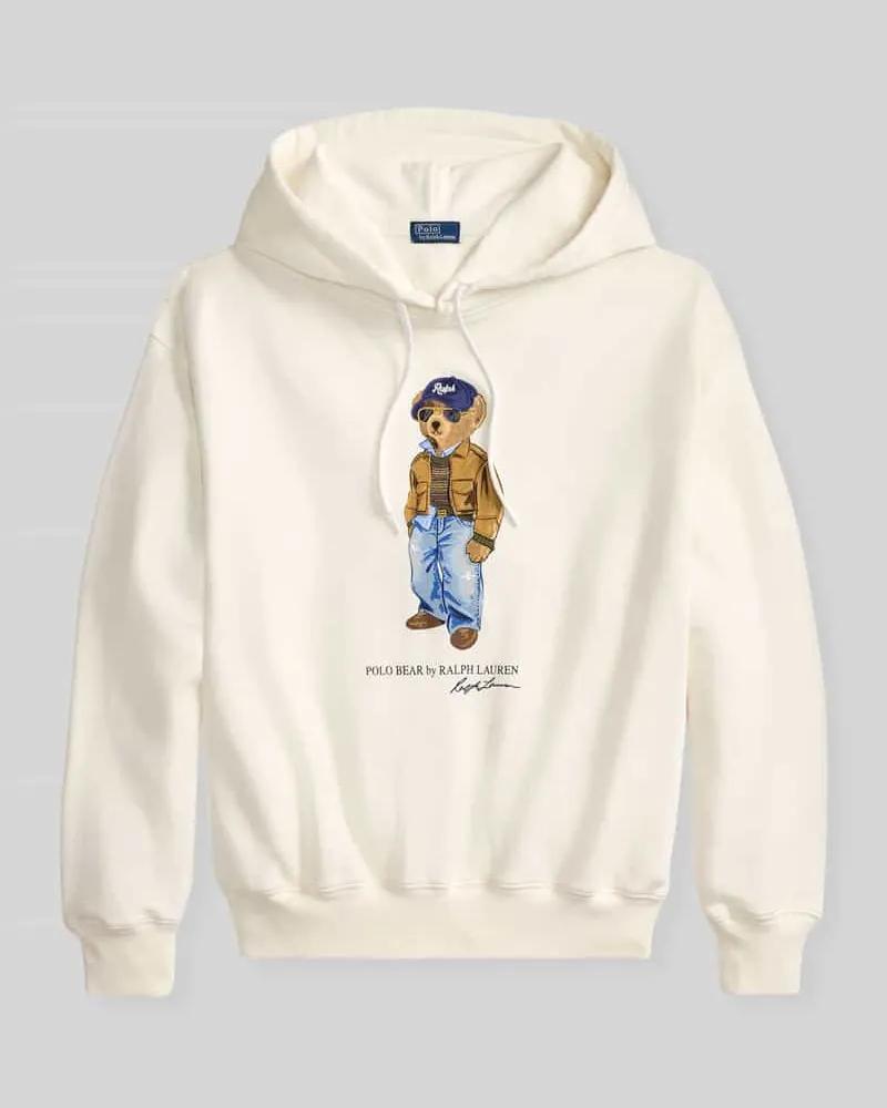 Ralph Lauren Comfort Fit Hoodie aus Baumwoll-Mix Offwhite