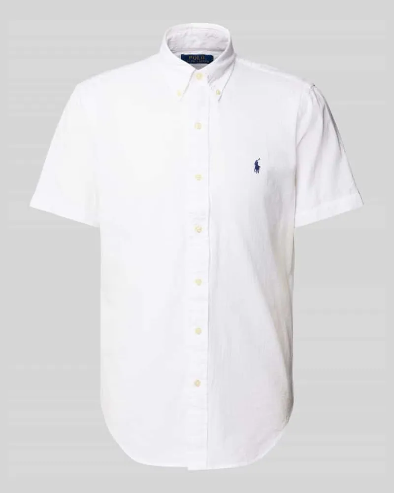 Ralph Lauren Freizeithemd mit Knopfleiste Weiss