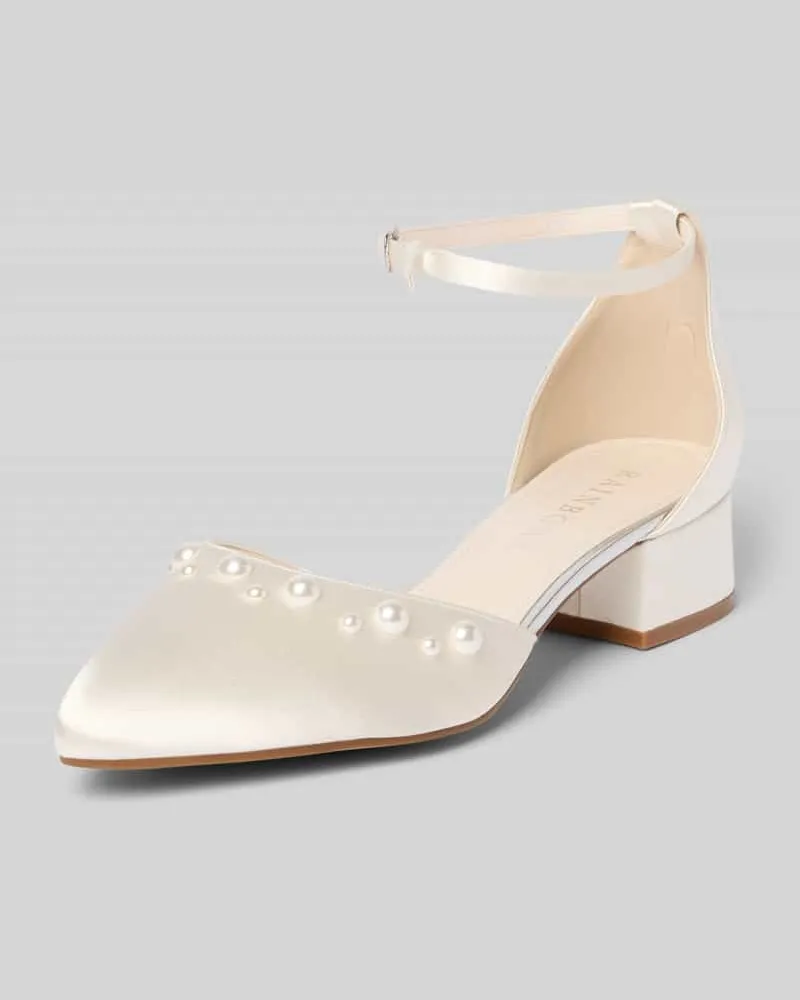 Rainbow Club Pumps mit Ziersteinbesatz Modell 'Maya Offwhite