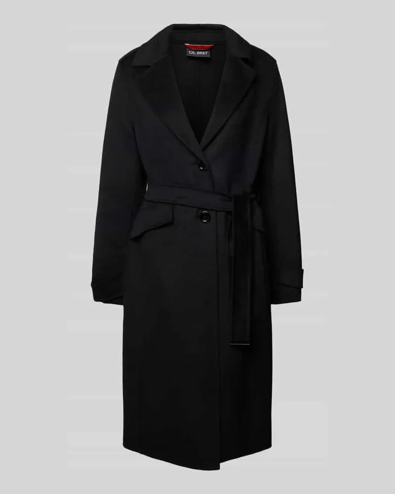 Gil Bret Mantel mit Reverskragen Black