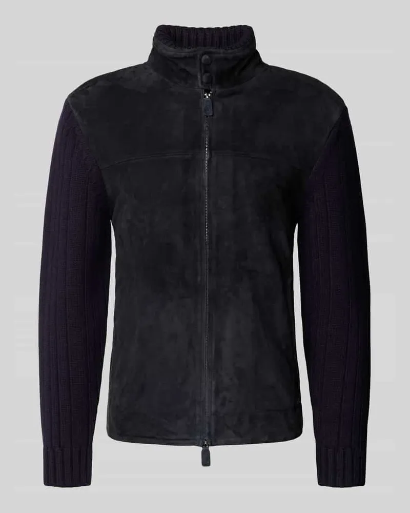 Emporio Armani Jacke mit Stehkragen Marine