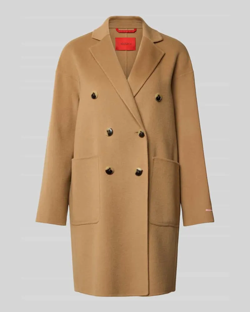 MAX&Co. Regular Fit Wollmantel aus reiner Schurwolle Modell 'RICCARDO Camel