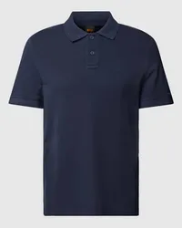 HUGO BOSS Slim Fit Poloshirt mit kurzer Knopfleiste Modell 'Prime Marine