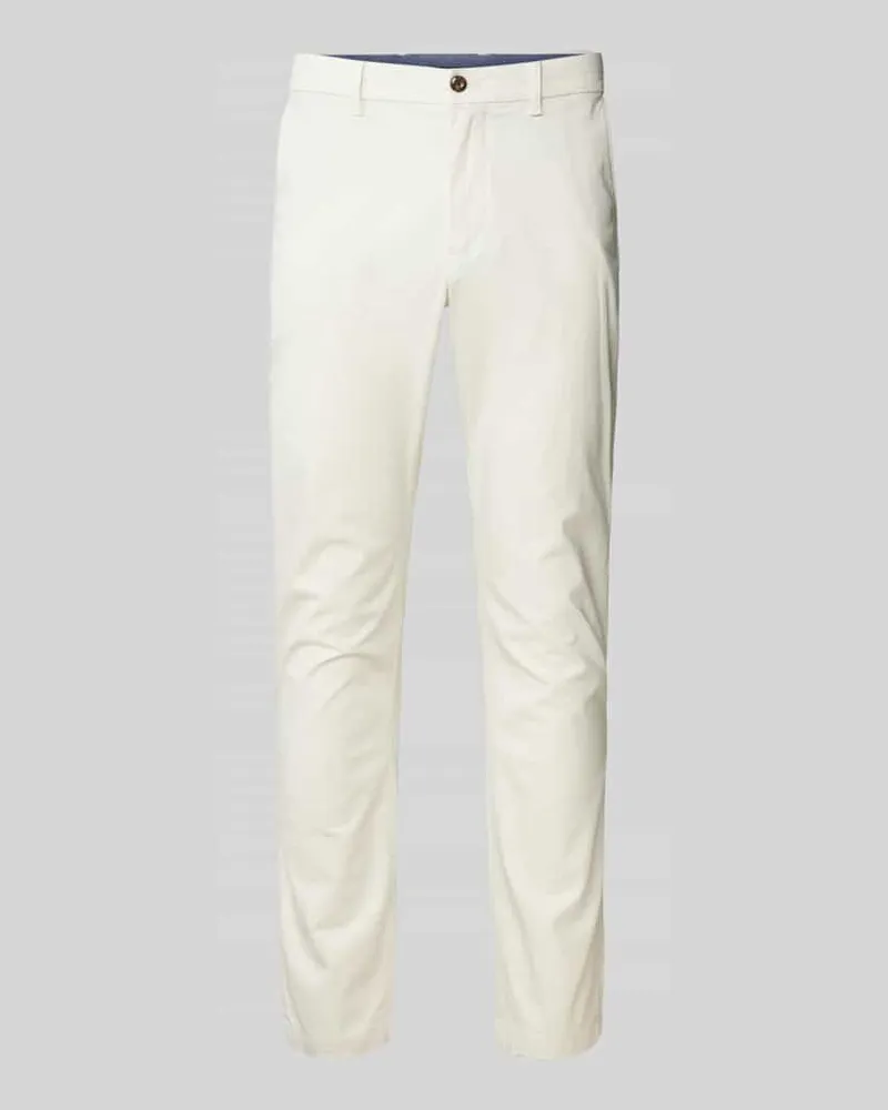 Tommy Hilfiger Stoffhose mit französischen Eingrifftaschen Weiss