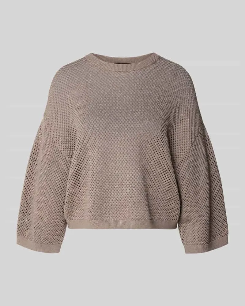 windsor. Pullover aus Viskose-Mix mit Ballonärmeln Mud