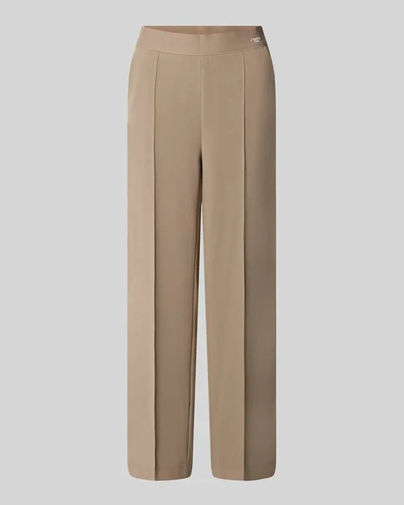 Cambio Regular Fit Culotte mit Bügelfalten Modell 'CAMERON Taupe