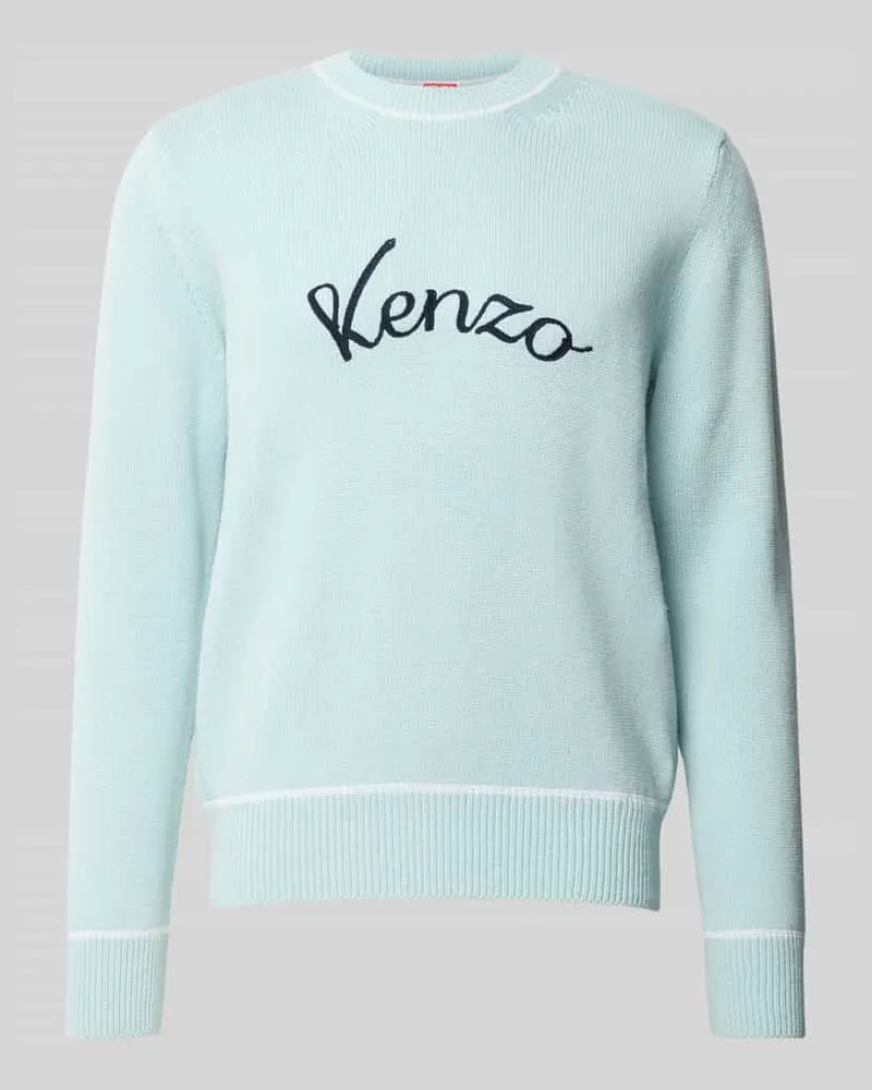Kenzo Leinenpullover aus Leinen-Mix Helltuerkis