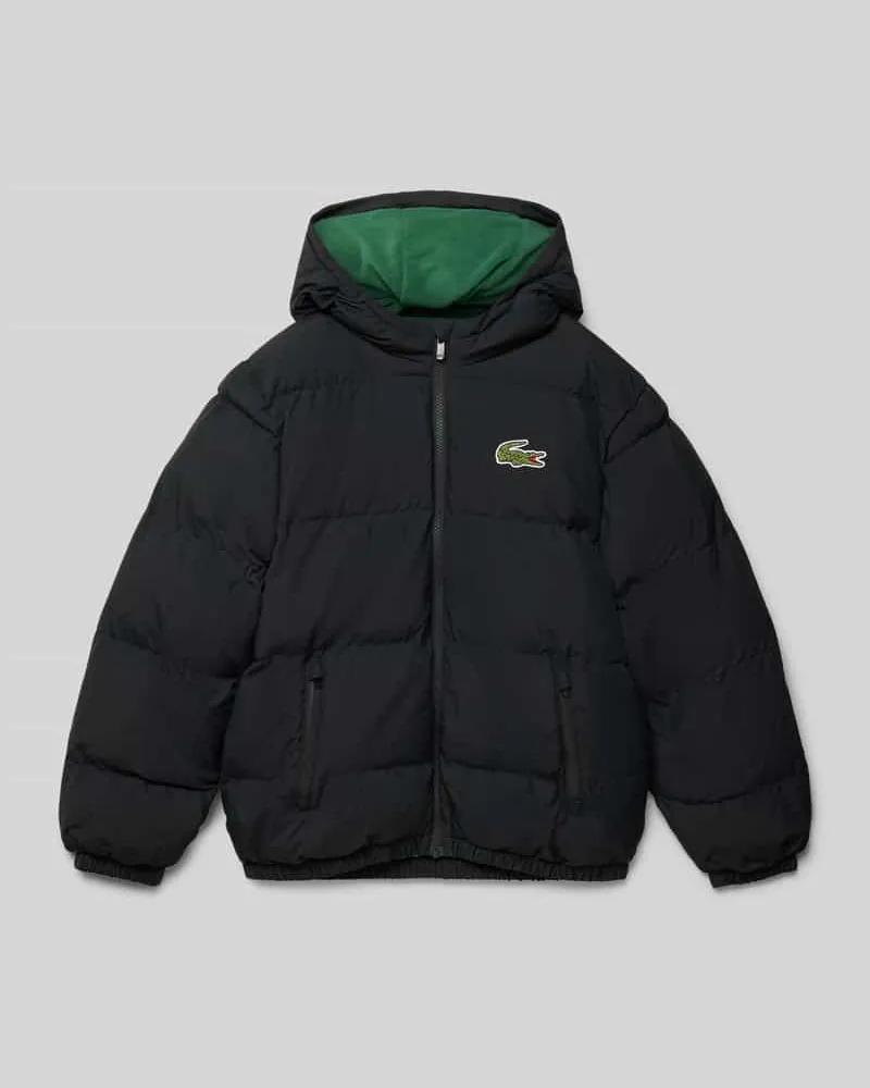 Lacoste Regular Fit Steppjacke mit Logo-Stitching Black