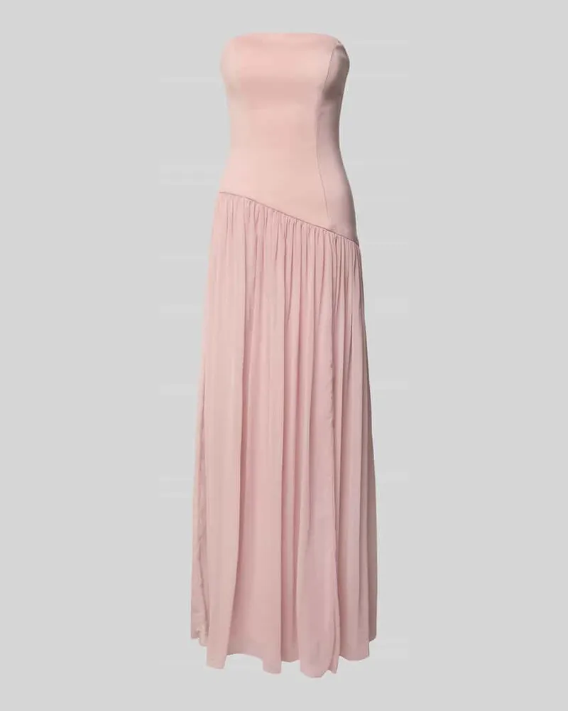 Unique Abendkleid in Falten-Optik Rosa