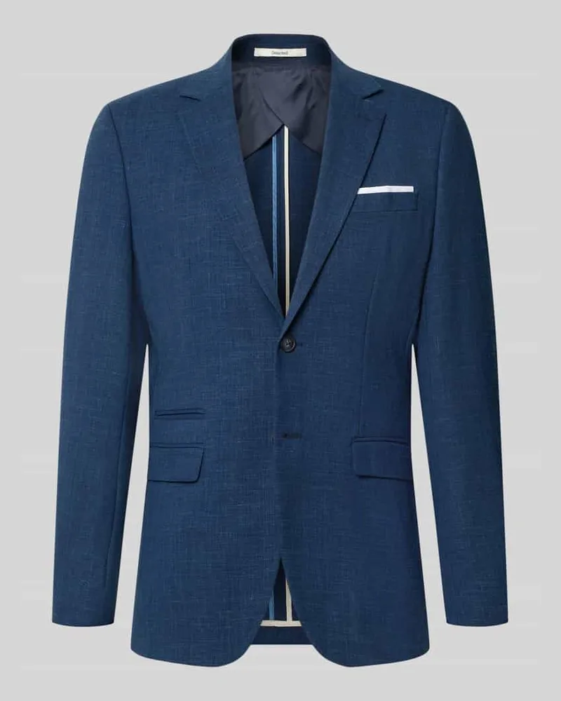 Selected Homme Slim Fit Anzugsakko mit Woll-Anteil Modell 'OASIS Marine