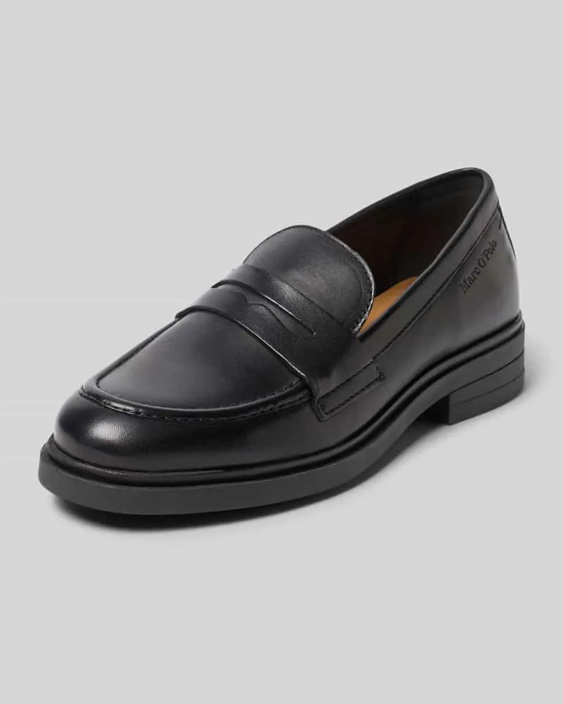 Marc O'Polo Loafer aus echtem Schafsleder Modell 'Paula 34 Dunkelbraun