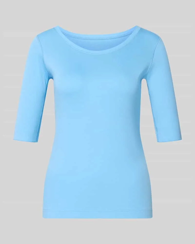 Marc Cain T-Shirt mit Rundhalsausschnitt und 1/2-Arm Sky