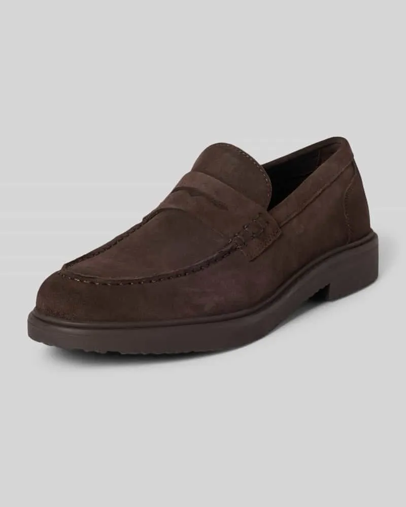 Geox Loafers mit Riegel Modell 'MASSIMIANO Dunkelbraun