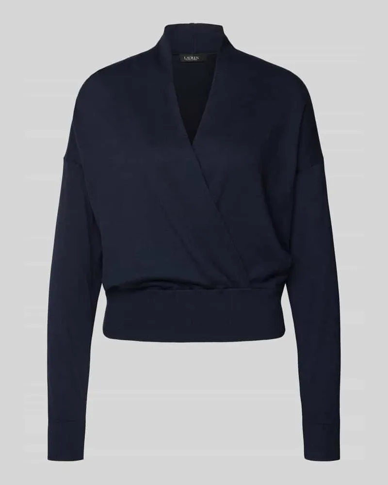 Ralph Lauren Strickpullover mit V-Ausschnitt Modell 'WAKIRA Marine