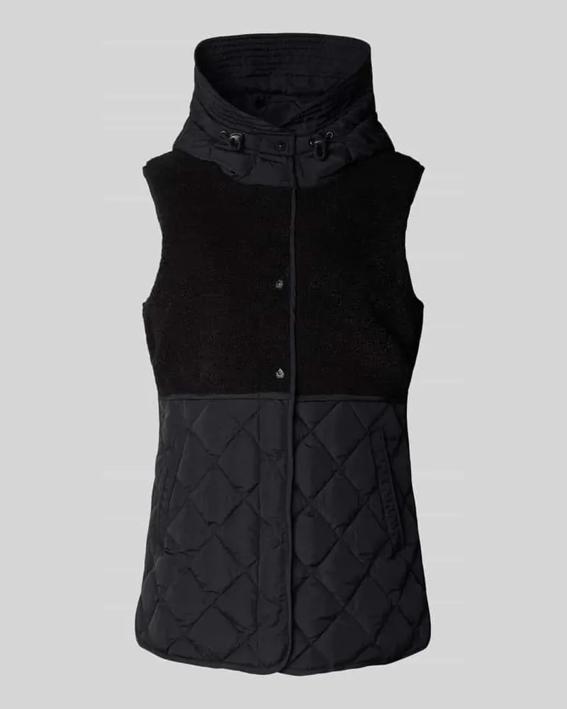 Fuchs Schmitt Fleeceweste mit Steppnähten und Eingrifftaschen Black