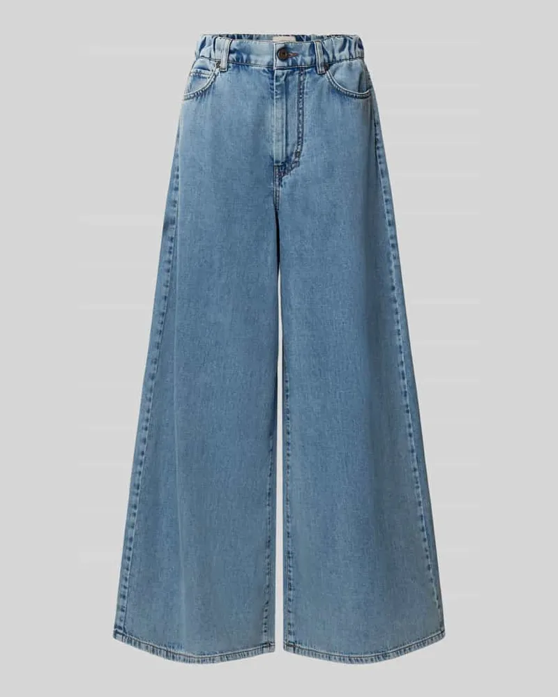 Max Mara Wide Leg Jeans aus reiner Baumwolle Modell 'ZATTERA Jeansblau