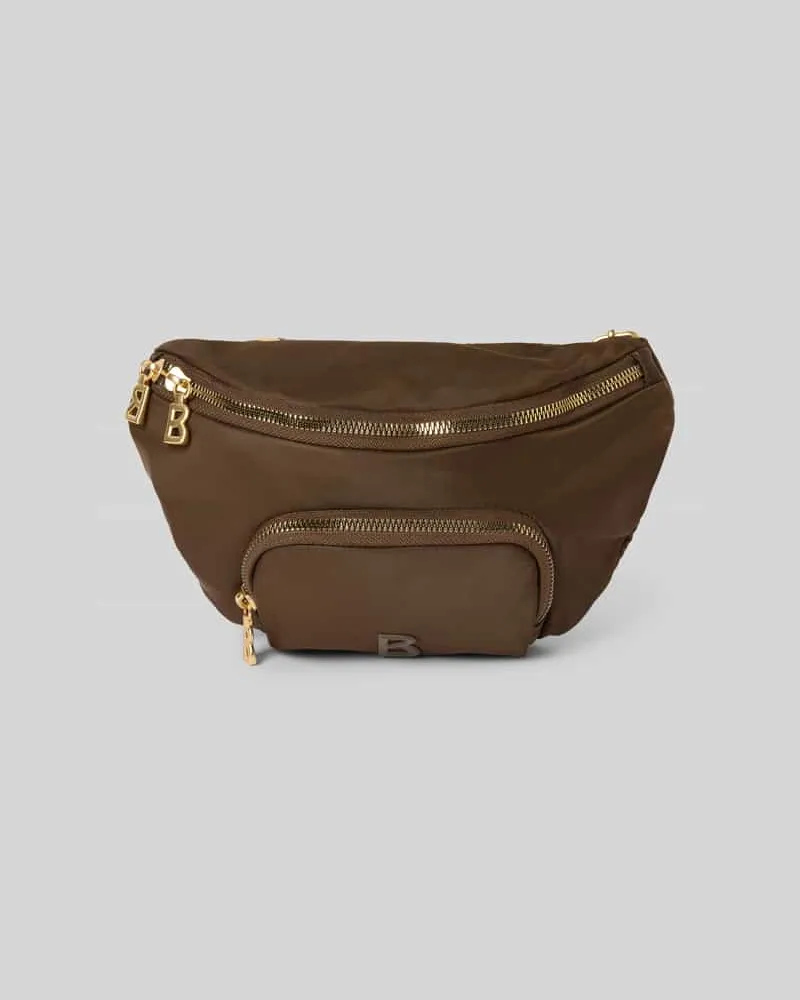 Bogner Bauchtasche mit Logo-Applikation Modell 'Janica Dunkelbraun