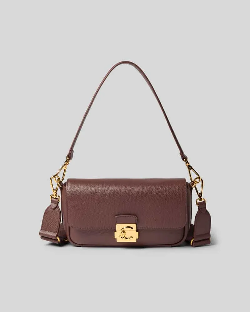 Coccinelle Shoulder Bag mit Logo-Detail Bordeaux