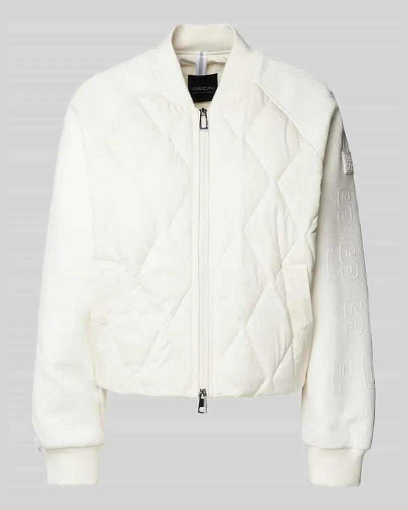 Marc Cain Steppjacke mit Zweiwege-Reißverschluss Offwhite