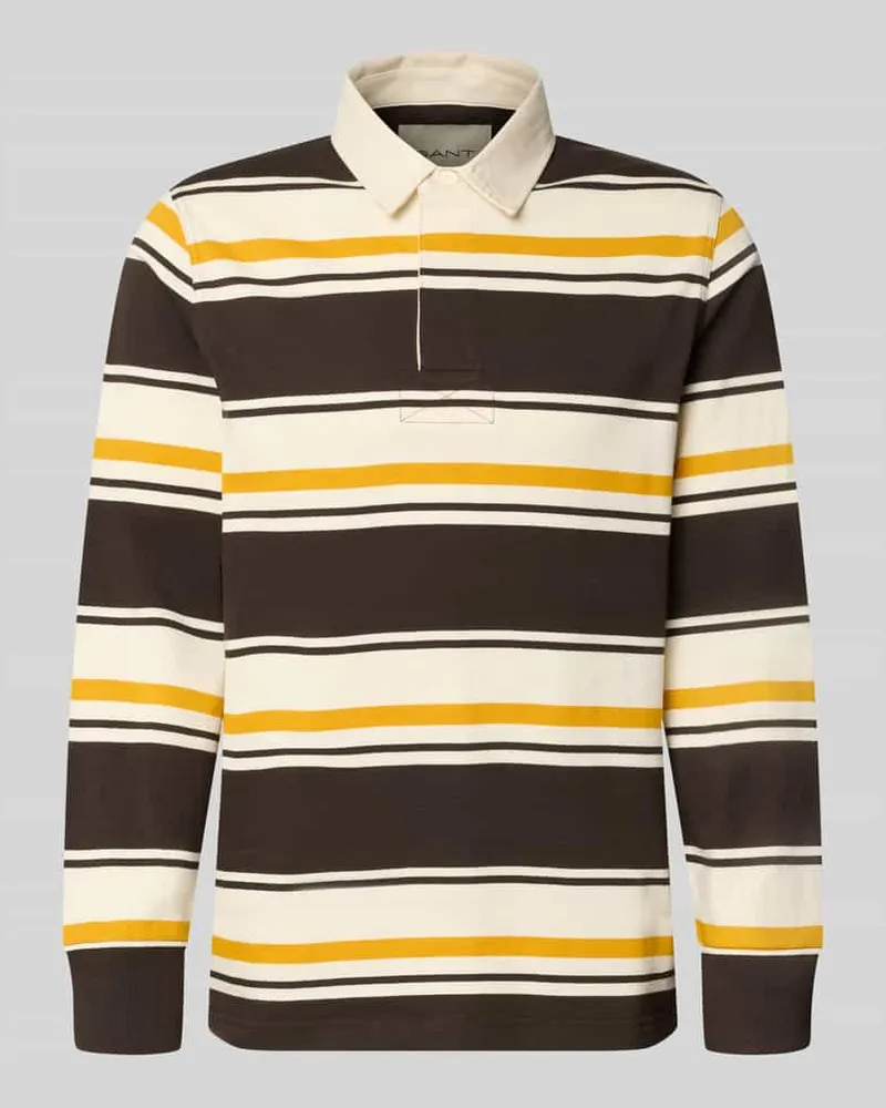 Gant Regular Fit Poloshirt aus reiner Baumwolle Hellbraun