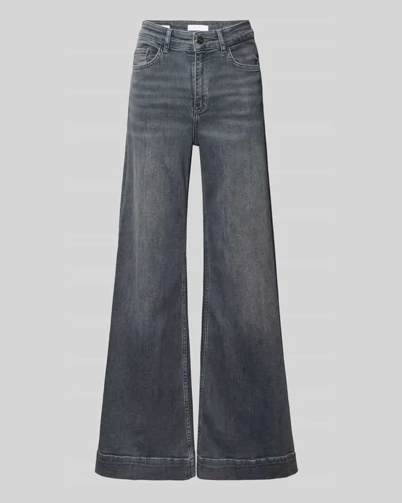 Rich&Royal Jeans mit 5-Pocket-Design Mittelgrau