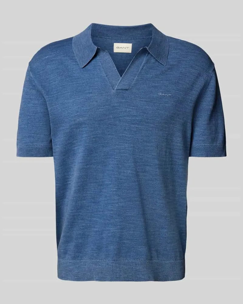Gant Regular Fit Poloshirt mit Label-Stitching Royal